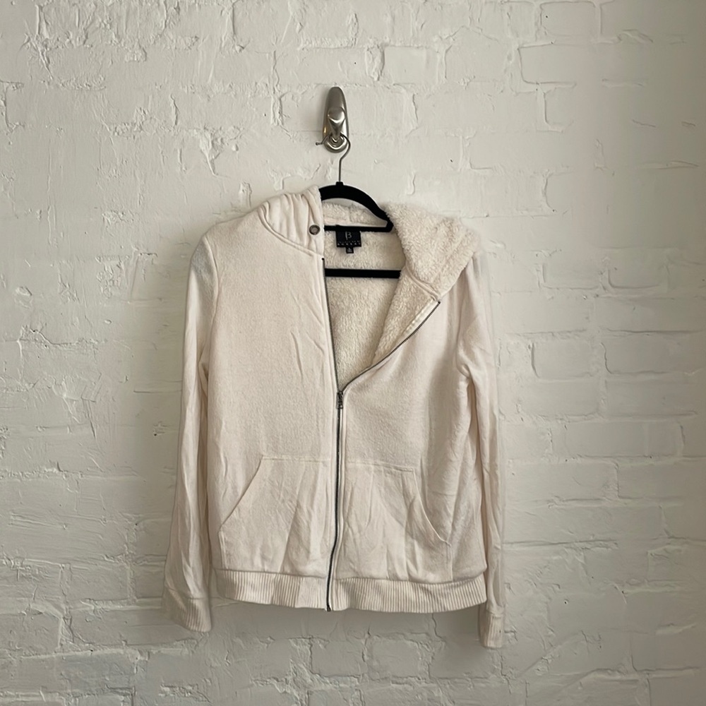 Fur lined full zip hoodie